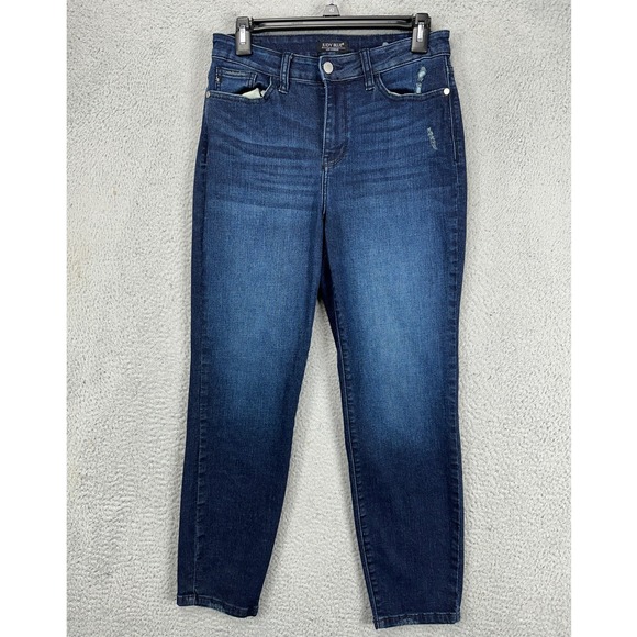 Judy Blue Slim Skinny Fit Jeans Womens 5-27 Blue Distressed Stretch Denim Pants‎